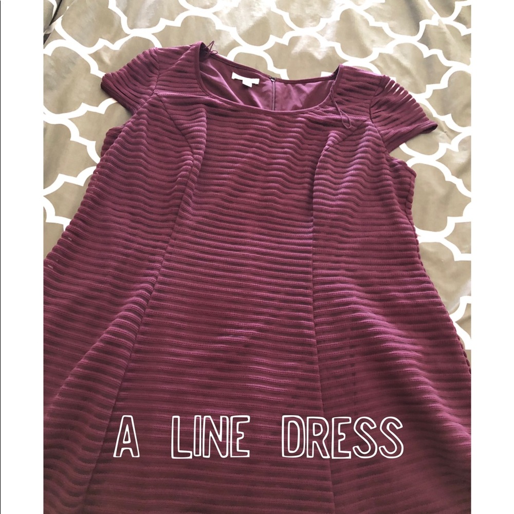 🍂A line burgundy 👗 dress 🍂